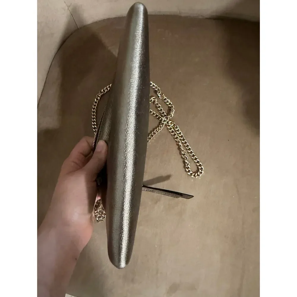 Coach Metallic Taupe Crossbody Purse - Picture 3 of 4